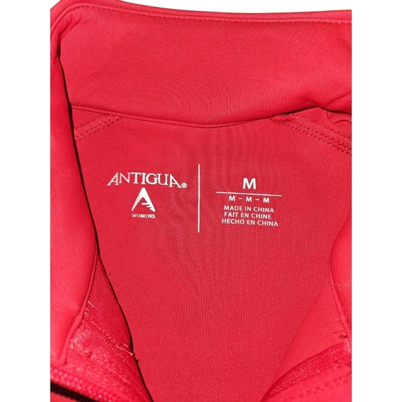 Antigua Red Full-Zip Jacket With Semper Fi Emblem Women's Medium - Picture 5 of 10